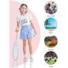 imageRolanko Shorts for Girls Lightweight Girls Shorts with Pockets Pleats Design Kids Shorts for Casual Beach Sports 515 YearsBlue