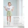 imageRolanko Shorts for Girls Lightweight Girls Shorts with Pockets Pleats Design Kids Shorts for Casual Beach Sports 515 YearsGreen