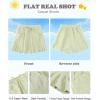imageRolanko Shorts for Girls Lightweight Girls Shorts with Pockets Pleats Design Kids Shorts for Casual Beach Sports 515 YearsGreen
