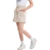 imageRolanko Shorts for Girls Lightweight Girls Shorts with Pockets Pleats Design Kids Shorts for Casual Beach Sports 515 YearsKhaki