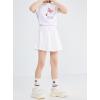 imageRolanko Skorts for Girls Skirts 2 Pack Cotton Kids Shorts Casual Play School Tennis 29 YearsA1whitepurple
