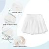 imageRolanko Skorts for Girls Skirts 2 Pack Cotton Kids Shorts Casual Play School Tennis 29 YearsA1whitepurple