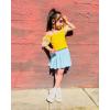 imageRolanko Skorts for Girls Skirts 2 Pack Cotton Kids Shorts Casual Play School Tennis 29 YearsA2greyblue