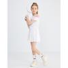 imageRolanko Skorts for Girls Skirts 2 Pack Cotton Kids Shorts Casual Play School Tennis 29 YearsA3blackwhite