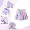 imageRolanko Skorts for Girls Skirts 2 Pack Cotton Kids Shorts Casual Play School Tennis 29 YearsA4purpleblack