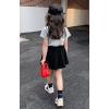 imageRolanko Skorts for Girls Skirts 2 Pack Cotton Kids Shorts Casual Play School Tennis 29 YearsA4purpleblack