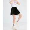 imageRolanko Skorts for Girls Skirts 2 Pack Cotton Kids Shorts Casual Play School Tennis 29 YearsA4purpleblack