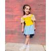 imageRolanko Skorts for Girls Skirts 2 Pack Cotton Kids Shorts Casual Play School Tennis 29 YearsA5bluewhite