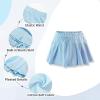 imageRolanko Skorts for Girls Skirts 2 Pack Cotton Kids Shorts Casual Play School Tennis 29 YearsA5bluewhite
