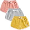 imageRolanko Girls Active Dolphin Shorts for Girls 3 Packs Kids Bike Running Summer Beach Athletic Sports 414 YearsA9pinkgrayyellow