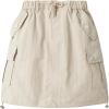 imageRolanko Girls Cargo Skirt Parachute Shorts Skirt with Pockets Summer Kids Skirt Casual Beach Hiking 513YBeige