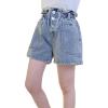 imageRolanko Girls Denim Shorty Shorts Elastic Waist Kids Summer Jean Shorts 414 YearsA3paperbag