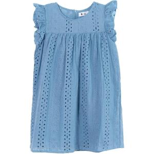 imageGirls Ruffle Dress Sleeveless Casual Summer Dresses for Kids Party Wedding Princess Dress 19 YearsBlue