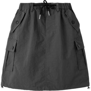 imageRolanko Girls Cargo Skirt Parachute Shorts Skirt with Pockets Summer Kids Skirt Casual Beach Hiking 513YGrey
