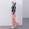 imageRolanko Girls Cargo Pants Wide leg Cargo Sweatpants High Waist Kids Joggers with Pockets 414 YearsPink