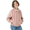 imageRolanko Girls Faux Leather Jacket Kids Zip Up Motorcycle Biker Outerwear Coat Pleather Bomber Jacket with Pockets 515 YearsPink