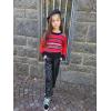 imageRolanko Girls Faux Leather Pants Straight Wide Leg Streetwear Trousers with Pockets Kids Pants 414 YearsMatteblack
