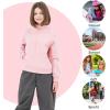 imageRolanko Girls Half Zip Pullover Cropped Sweatshirts for Girls Long Sleeve Sweat Shirts with Thumb Hole 514 YearsLightpink