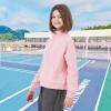 imageRolanko Girls Half Zip Pullover Cropped Sweatshirts for Girls Long Sleeve Sweat Shirts with Thumb Hole 514 YearsLightpink