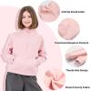 imageRolanko Girls Half Zip Pullover Cropped Sweatshirts for Girls Long Sleeve Sweat Shirts with Thumb Hole 514 YearsLightpink