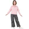imageRolanko Girls Half Zip Pullover Cropped Sweatshirts for Girls Long Sleeve Sweat Shirts with Thumb Hole 514 YearsLightpink