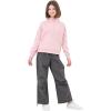 imageRolanko Girls Half Zip Pullover Cropped Sweatshirts for Girls Long Sleeve Sweat Shirts with Thumb Hole 514 YearsLightpink