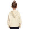 imageRolanko Girls Hoodies Fleece Sweatshirts Long Sleeve Cozy lightweight Pullover Tops with Pocket Kids Warm Velvet OutwearBeige
