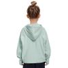 imageRolanko Girls Hoodies Fleece Sweatshirts Long Sleeve Cozy lightweight Pullover Tops with Pocket Kids Warm Velvet OutwearGreen