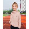 imageRolanko Girls Hoodies Fleece Sweatshirts Long Sleeve Cozy lightweight Pullover Tops with Pocket Kids Warm Velvet OutwearPink