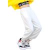 imageRolanko Girls Jogger Pants Active Kids Sweatpants with Pocket Hip Hop Streetwear Trousers 414 YearsE5white