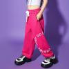 imageRolanko Girls Jogger Pants Active Kids Sweatpants with Pocket Hip Hop Streetwear Trousers 414 YearsG1roseletter