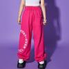imageRolanko Girls Jogger Pants Active Kids Sweatpants with Pocket Hip Hop Streetwear Trousers 414 YearsG1roseletter