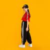 imageRolanko Girls Jogger Pants Active Kids Sweatpants with Pocket Hip Hop Streetwear Trousers 414 YearsG2blackside