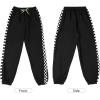 imageRolanko Girls Jogger Pants Active Kids Sweatpants with Pocket Hip Hop Streetwear Trousers 414 YearsG2blackside