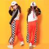imageRolanko Girls Jogger Pants Active Kids Sweatpants with Pocket Hip Hop Streetwear Trousers 414 YearsOrange