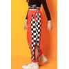 imageRolanko Girls Jogger Pants Active Kids Sweatpants with Pocket Hip Hop Streetwear Trousers 414 YearsOrange