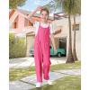imageRolanko Girls Jumpsuit Knitted Sleeveless Overalls Wide Leg Pants Romper for Kids Loose Jumpers with Pockets 514 YRose