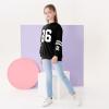imageRolanko Girls Kids Pullover Sweatshirt with Crewneck Girls Casual Oversized Top Shirts Long SleeveAblack