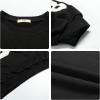 imageRolanko Girls Kids Pullover Sweatshirt with Crewneck Girls Casual Oversized Top Shirts Long SleeveAblack