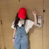 imageRolanko Girls Overalls Denim Bib Distressed Jumpsuit Kids Blue Baggy Jean Pants 414 Years with PocketsB1pockets