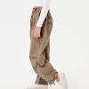 imageRolanko Girls Parachute Pants Y2K Cargo Pants for Girls Loose Jogger Trousers with Pockets Streetwear Kids 414 YearsCoffee