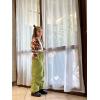 imageRolanko Girls Parachute Pants Y2K Cargo Pants for Girls Loose Jogger Trousers with Pockets Streetwear Kids 414 YearsTarragongreen