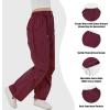 imageRolanko Girls Parachute Pants Y2K Cargo Pants for Girls Loose Jogger Trousers with Pockets Streetwear Kids 414 YearsWine