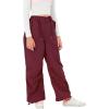 imageRolanko Girls Parachute Pants Y2K Cargo Pants for Girls Loose Jogger Trousers with Pockets Streetwear Kids 414 YearsWine
