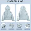 imageRolanko Girls Sherpa Pullover Hoodie Half Zipper Fuzzy Hoodie Sweatshirt with Pockets Kids Fleece Tops 414 YearsAquablue