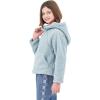 imageRolanko Girls Sherpa Pullover Hoodie Half Zipper Fuzzy Hoodie Sweatshirt with Pockets Kids Fleece Tops 414 YearsAquablue