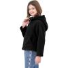 imageRolanko Girls Sherpa Pullover Hoodie Half Zipper Fuzzy Hoodie Sweatshirt with Pockets Kids Fleece Tops 414 YearsBlack