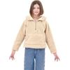 imageRolanko Girls Sherpa Pullover Hoodie Half Zipper Fuzzy Hoodie Sweatshirt with Pockets Kids Fleece Tops 414 YearsKhaki