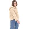 imageRolanko Girls Sherpa Pullover Hoodie Half Zipper Fuzzy Hoodie Sweatshirt with Pockets Kids Fleece Tops 414 YearsKhaki