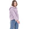 imageRolanko Girls Sherpa Pullover Hoodie Half Zipper Fuzzy Hoodie Sweatshirt with Pockets Kids Fleece Tops 414 YearsLightpurple
